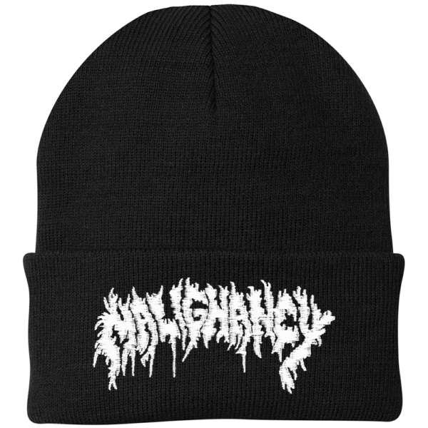 Malignancy White Logo Black Beanie