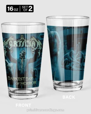 Darkest Day Of Horror 16 oz Pint Glass Set of Two