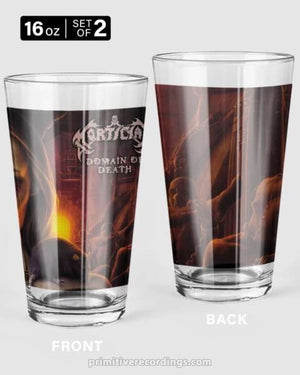 Domain Of Death 16 oz Pint Glass Set of Two