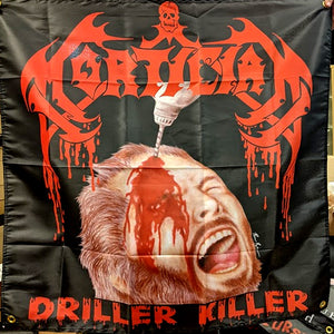 Driller Killer 3x3 Foot Tapestry