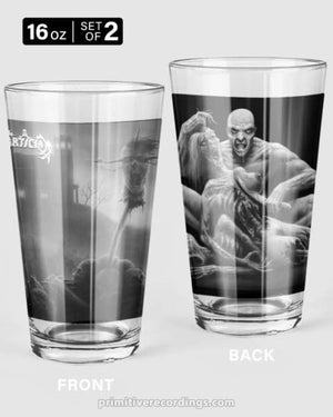 House by the Cemetery 16 oz Pint Glass Set of Two