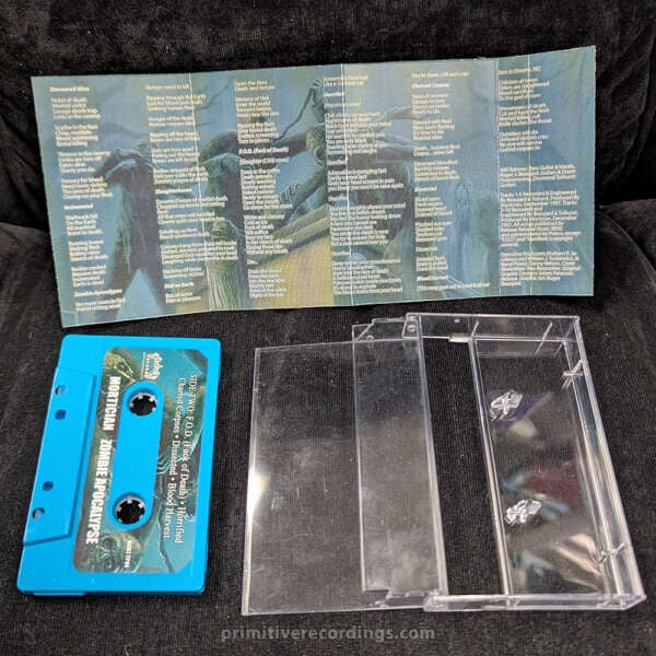 Zombie Apocalypse Audio Cassette Tape Blue Windowless