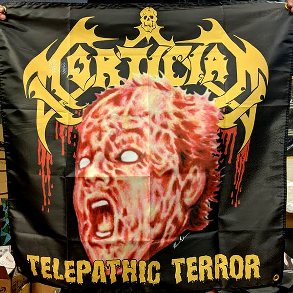 Telepathic Terror 3x3 Foot Tapestry