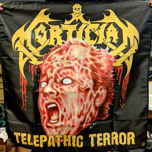 Telepathic Terror 3x3 Foot Tapestry