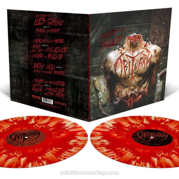 Inked In Blood Blood Red Cloudy Effect Colored Vinyl Record