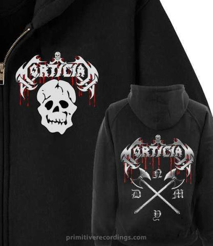 Skull with NYDM Back Zipper Hoodie