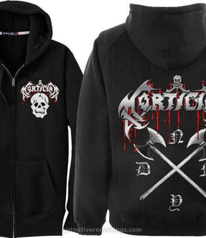 Skull with NYDM Back Zipper Hoodie