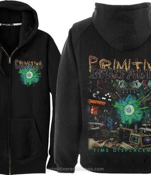 Time Displacement Zipper Hoodie