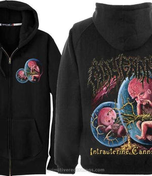 Intrauterine Cannibalism Zipper Hoodie