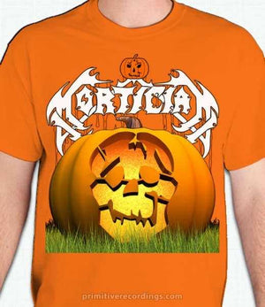 Mortician Halloween Pumpkin Skull Design