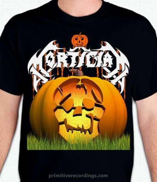 Mortician Halloween Pumpkin Skull Design