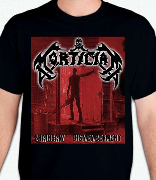 Chainsaw Doorway in Red T-Shirt