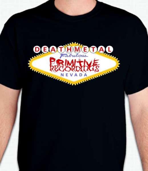 Primitive Recordings Las Vegas Death Metal Sign T-Shirt