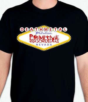 Primitive Recordings Las Vegas Death Metal Sign T-Shirt