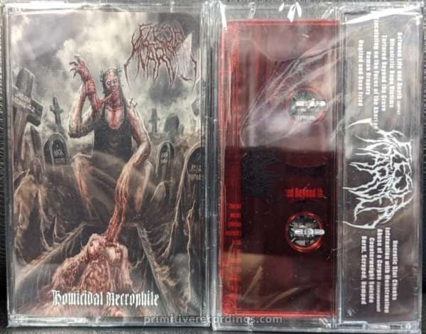 Homicidal Necrophile "Red Version" Cassette Tape