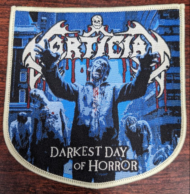 Darkest Day White Edge Embroidered Patch