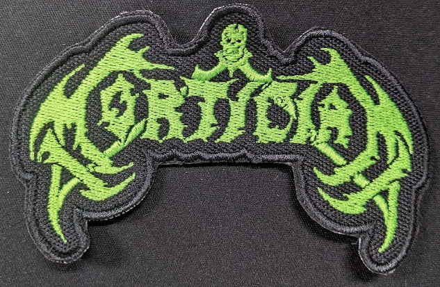 Mortician Logo Embroidered Patch Green