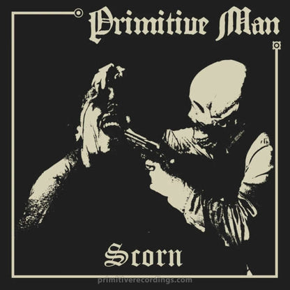 Scorn Black Ice with Bone White Splatter Vinyl Record