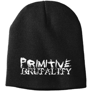 Primitive Brutality Black Skull Cap