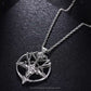 Inverted Pentagram Goat Head Necklace