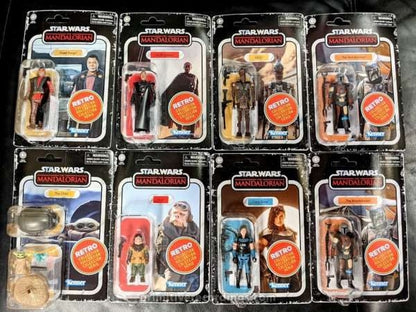 The Mandalorian The Retro Collection Action Figures Wave 1 Case of 8 SEALED