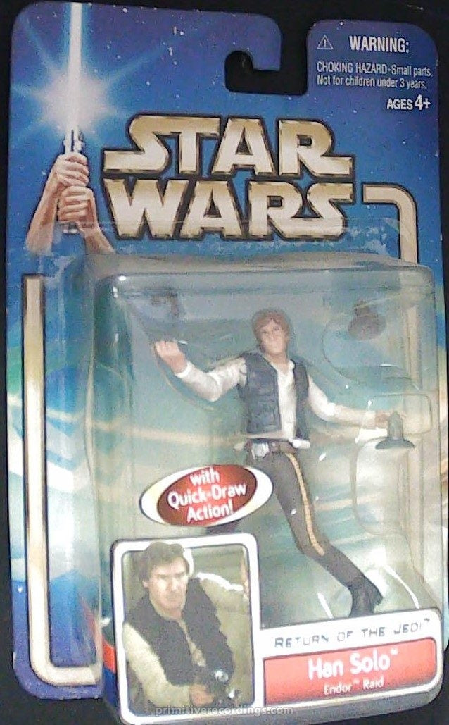 Hasbro Star Wars Episode 2 Han Solo Endor Raid Action Figure 2002 Sealed