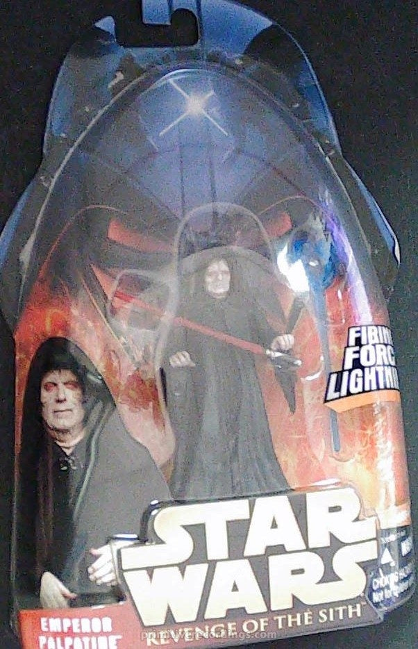 Revenge of the Sith Hasbro Emperor Palpatine#12 Firing Force Lightning