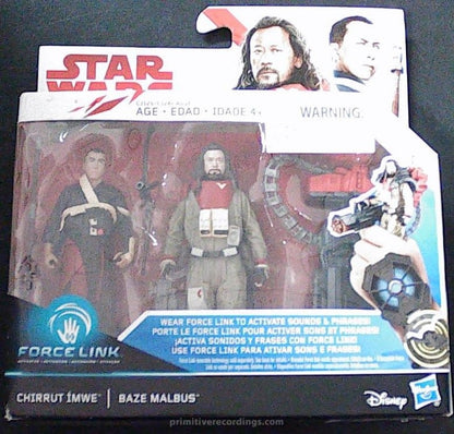 Chirrut Imwe & Baze Malbus Action Figures MIB 3.75"