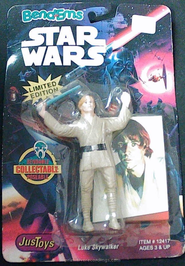 1993 Star Wars Luke Skywalker Bendable Figure BendEms