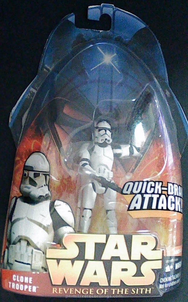 Clone Trooper 6 Quick-Draw Attack Revenge of The Sith Hasbro Action