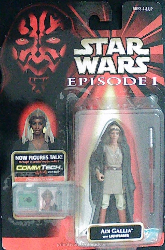 Power of The Force Adi Gallia (1999) Red Card Figure w/ Lightsaber