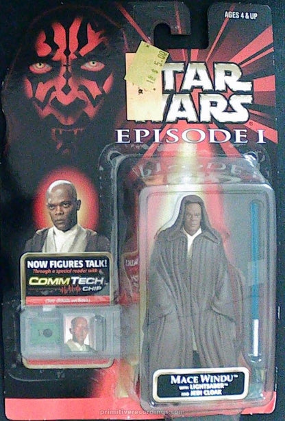 Mace Windu Action Figure w/ Lightsaber & Jedi Cloak