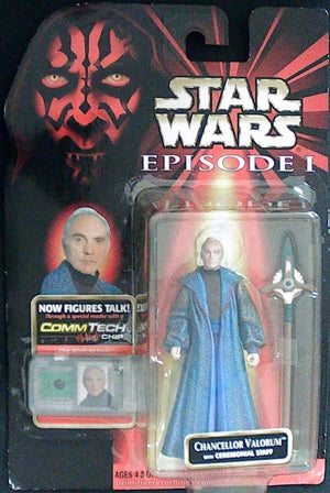 CHANCELLOR VALORUM & CEREMONIAL STAFF COMM TECH CHIP FIGURE