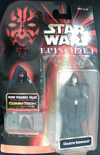 Darth Sidious Commtech Chip Hasbro 1998 Action Figure