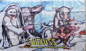 Titfucked By Taun Taun 3x5 Foot Flag