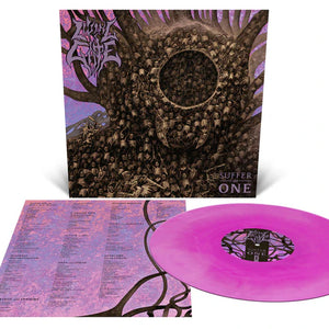 Suffer As One - Neon Violet and Bone White Galaxy Effect Merge Vinyl Record