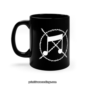 Anti-Music Note Black Mug - Noise Grindcore