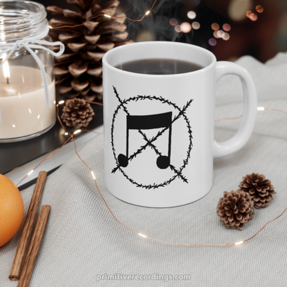 Anti-Music Note Mug - Noise Grindcore