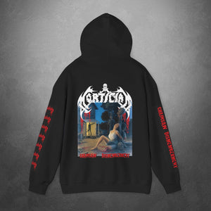 Chainsaw Dismemberment Hooded Sweatshirt w Printed Sleeves