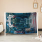 Mortician Hacked Up For Barbecue Ultra-Soft Fleece Blanket 50x40