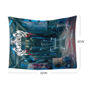 Mortician Hacked Up For Barbecue Ultra-Soft Fleece Blanket 50x40