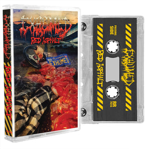 Red Asphalt Audio Cassette Clear with Black Liner