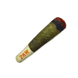 Green Cigar Plush Squeak Toy