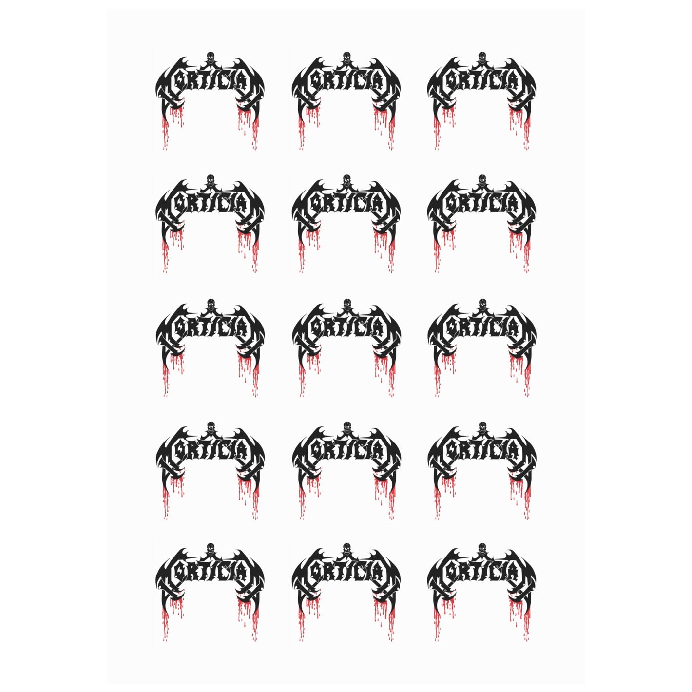 Mortician Classic 90s Temporary Tattoo (15-Pack)