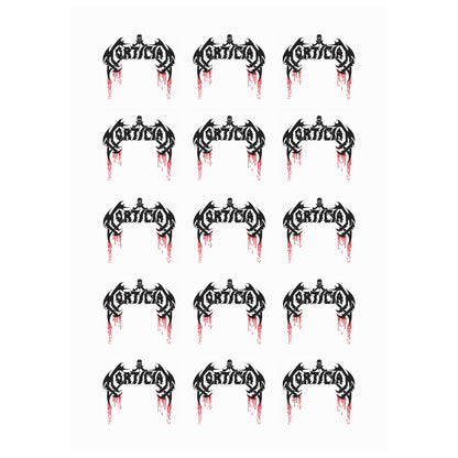 Mortician Classic 90s Temporary Tattoo (15-Pack)