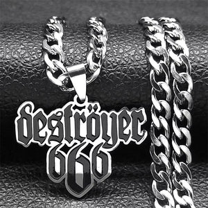 Destroyer 666 Logo Necklace