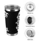 Mortician Logo 20oz Stainless Steel Tumbler
