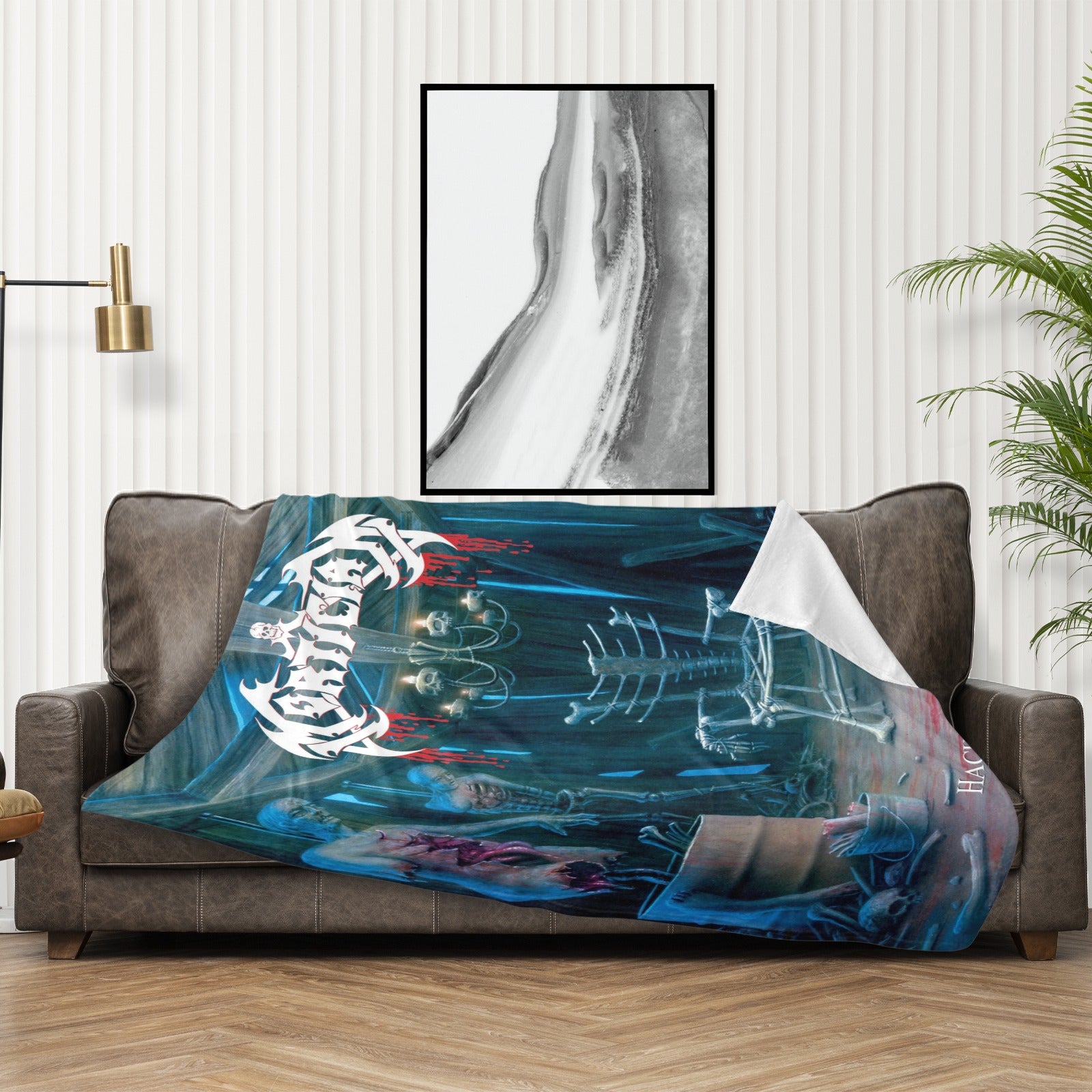 Mortician Hacked Up For Barbecue Ultra-Soft Fleece Blanket 60x50