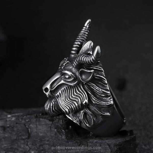 Goat Horn Head Ring