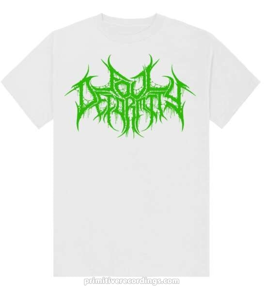 Foul Deformity Green Logo White T-Shirt